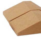 Maxbell Cork Squat Wedge Yoga Block Yoga Prop Accessory for Pilates Stretching 2 Piieces with bag