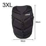 Maxbell Unisex Adult Life Jacket Water Sports Vest Boating Vest for Fishing Swimming Black XXXL