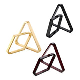 Maxbell 2x Flat Billiard Ball Rack Set Diamond Rack Triangle Rack Accessory Snooker Brown