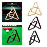 Maxbell 2x Flat Billiard Ball Rack Set Diamond Rack Triangle Rack Accessory Snooker Brown