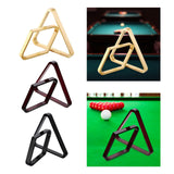 Maxbell 2x Flat Billiard Ball Rack Set Diamond Rack Triangle Rack Accessory Snooker Brown