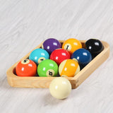 Maxbell 2x Flat Billiard Ball Rack Set Diamond Rack Triangle Rack Accessory Snooker Brown