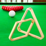 Maxbell 2x Flat Billiard Ball Rack Set Diamond Rack Triangle Rack Accessory Snooker Brown