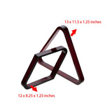 Maxbell 2x Flat Billiard Ball Rack Set Diamond Rack Triangle Rack Accessory Snooker Red