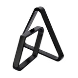 Maxbell 2x Flat Billiard Ball Rack Set Diamond Rack Triangle Rack Accessory Snooker Black