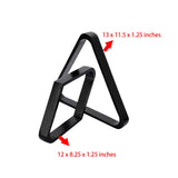 Maxbell 2x Flat Billiard Ball Rack Set Diamond Rack Triangle Rack Accessory Snooker Black