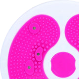 Maxbell Waist Twister Wriggling Plate Twisting Waist Disc for Adult Body Sculpting Rose Red
