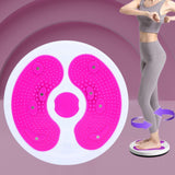Maxbell Waist Twister Wriggling Plate Twisting Waist Disc for Adult Body Sculpting Rose Red