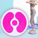 Maxbell Waist Twister Wriggling Plate Twisting Waist Disc for Adult Body Sculpting Rose Red