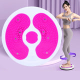 Maxbell Waist Twister Wriggling Plate Twisting Waist Disc for Adult Body Sculpting Rose Red