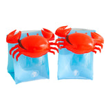 Maxbell 2Pcs Arm Floatie Sleeves Swimming Rings water Cartoon for Beach Indoor crabs