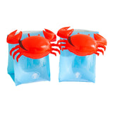 Maxbell 2Pcs Arm Floatie Sleeves Swimming Rings water Cartoon for Beach Indoor crabs