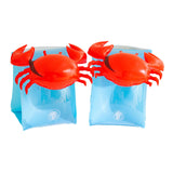 Maxbell 2Pcs Arm Floatie Sleeves Swimming Rings water Cartoon for Beach Indoor crabs