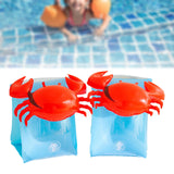 Maxbell 2Pcs Arm Floatie Sleeves Swimming Rings water Cartoon for Beach Indoor crabs