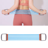 Maxbell 30-150lbs Chest Expander Rally Strap Elastic Rope Foot Leg Resistance Band Blue