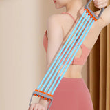 Maxbell 30-150lbs Chest Expander Rally Strap Elastic Rope Foot Leg Resistance Band Blue