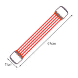 Maxbell 30-150lbs Chest Expander Rally Strap Elastic Rope Foot Leg Resistance Band Red