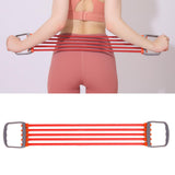Maxbell 30-150lbs Chest Expander Rally Strap Elastic Rope Foot Leg Resistance Band Red