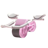 Maxbell Professional Ab Roller Wheel Abdominal Wheel Fitness Equipment for Gym Pink