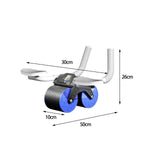 Maxbell Professional Abdominal Roller Wheel Body Building Elbow Support Ab Exerciser Blue
