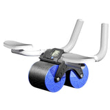 Maxbell Professional Abdominal Roller Wheel Body Building Elbow Support Ab Exerciser Blue