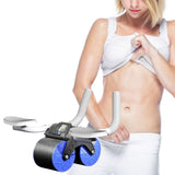 Maxbell Professional Abdominal Roller Wheel Body Building Elbow Support Ab Exerciser Blue