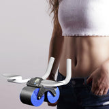 Maxbell Professional Abdominal Roller Wheel Body Building Elbow Support Ab Exerciser Blue