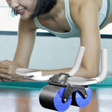 Maxbell Professional Abdominal Roller Wheel Body Building Elbow Support Ab Exerciser Blue