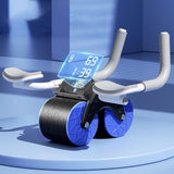 Maxbell Professional Abdominal Roller Wheel Body Building Elbow Support Ab Exerciser Blue