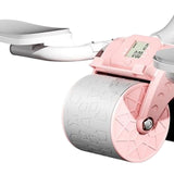 Maxbell Professional Abdominal Roller Wheel Body Building Elbow Support Ab Exerciser Pink