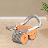 Maxbell Professional Ab Roller Wheel Ab Machine Home Gym for Women Men Exercise Orange Adjustable