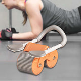 Maxbell Professional Ab Roller Wheel Ab Machine Home Gym for Women Men Exercise Orange Adjustable