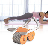 Maxbell Professional Ab Roller Wheel Ab Machine Home Gym for Women Men Exercise Orange Timing Adjust