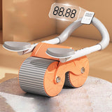 Maxbell Professional Ab Roller Wheel Ab Machine Home Gym for Women Men Exercise Orange Timing Adjust