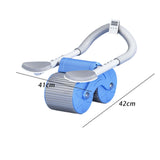 Maxbell Professional Ab Roller Wheel Ab Machine Home Gym for Women Men Exercise Blue Timing Adjust