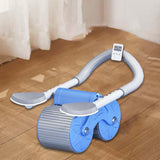 Maxbell Professional Ab Roller Wheel Ab Machine Home Gym for Women Men Exercise Blue Timing Adjust