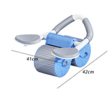 Maxbell Professional Ab Roller Wheel Ab Machine Home Gym for Women Men Exercise Blue