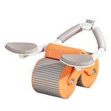 Maxbell Professional Ab Roller Wheel Ab Machine Home Gym for Women Men Exercise Orange Timing
