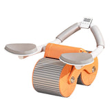Maxbell Professional Ab Roller Wheel Ab Machine Home Gym for Women Men Exercise Orange Timing