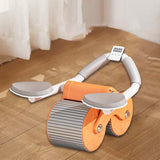 Maxbell Professional Ab Roller Wheel Ab Machine Home Gym for Women Men Exercise Orange Timing