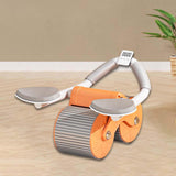 Maxbell Professional Ab Roller Wheel Ab Machine Home Gym for Women Men Exercise Orange Timing