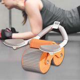 Maxbell Professional Ab Roller Wheel Ab Machine Home Gym for Women Men Exercise Orange Timing