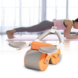 Maxbell Professional Ab Roller Wheel Ab Machine Home Gym for Women Men Exercise Orange Timing