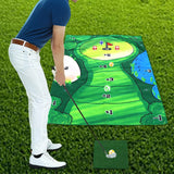 Maxbell Golf Practice Blanket Toy Golf Training Aids Foldable for Training Toy