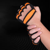 Maxbell Gym Grip Pads Outdoor Sports Hand Protector Half Finger for Weightlifting