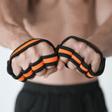 Maxbell Gym Grip Pads Outdoor Sports Hand Protector Half Finger for Weightlifting