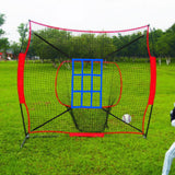 Maxbell Portable Baseball Softball Practice Net Coaches Helper for Sports Tennis blue