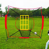 Maxbell Portable Baseball Softball Practice Net Coaches Helper for Sports Tennis yellow