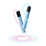 Maxbell Jump Rope with Comfortable Handles Skipping Rope for Home Workout Men Women Blue Black