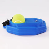 Maxbell Solo Tennis Trainer Rebound Ball with Elastic String Park Backyard Tools Blue Adult 67x27cm